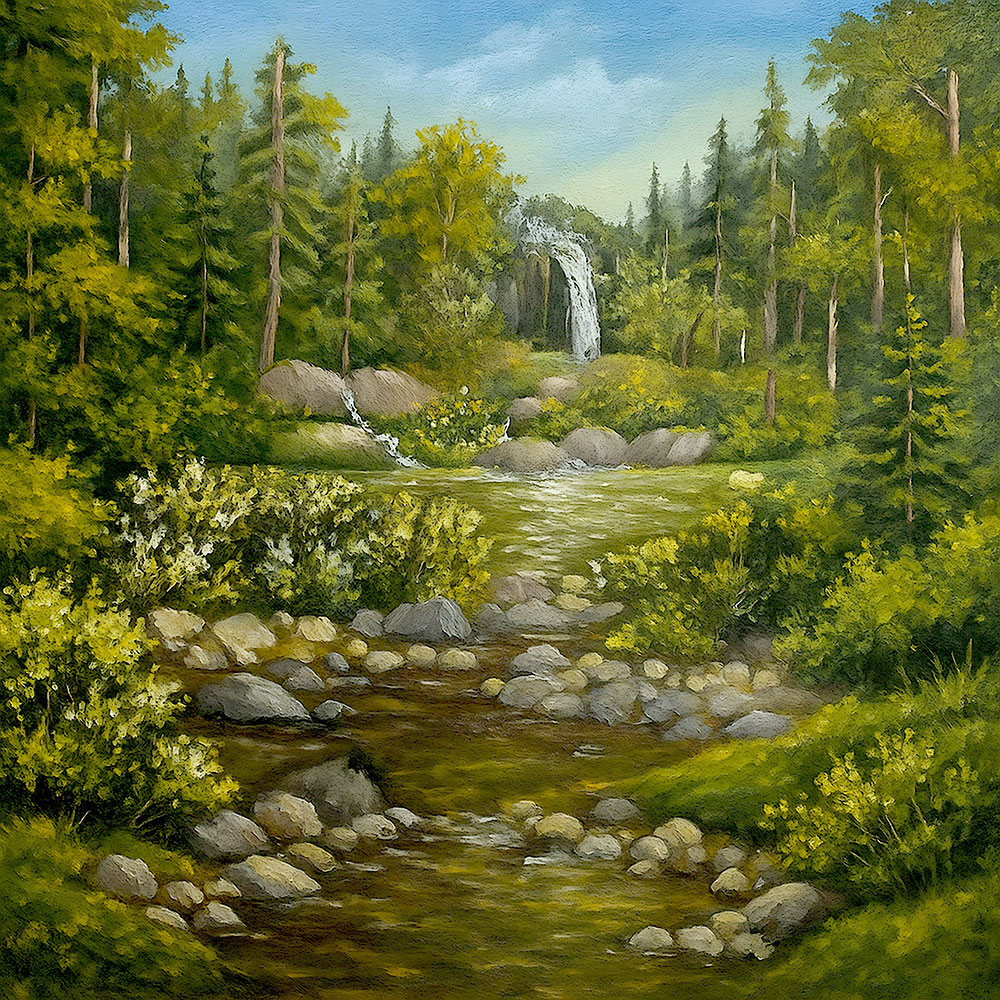 במרחב ירוק ושקט, שבו הנהר זורם ברכות והאור נוגע בכל עלה, מתגלה ברכה שטהורה כמו הטבע עצמו. והיה כעץ שתול על פלגי מים אשר פריו ייתן בעתו ועלהו לא יבול וכל אשר יעשה יצליח פסוק שמתחבר אל הנוף ומזכיר איך חיות, צמיחה ושפע מגיעים כששורשים נטועים באמונה ובטוב.